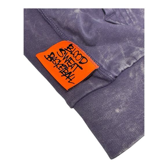 Nike Force Hoops Dri-Fit Hoodie Sweatshirt Men's XL Purple Acid Wash DH6808-553 - Picture 6 of 9